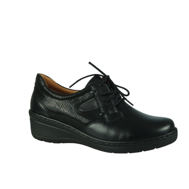 KOMFORTOWE PÓŁBUTY DAMSKIE CZARNE SKÓRA WIELBUT 192