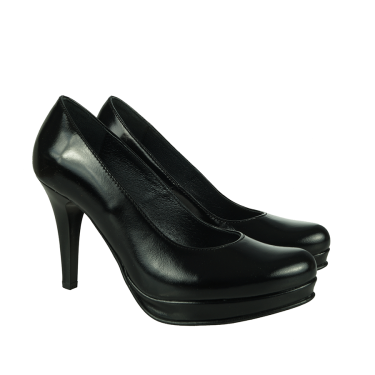 SKÓRZANE SZPILKI DAMSKIE WIELBUT 154 CZARNY