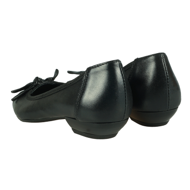 BALERINKI SKÓRZANE DAMSKIE CZARNE WIELBUT 134