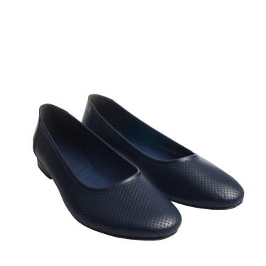 GRANATOWE BALERINY SKÓRZANE ANGELLO 329