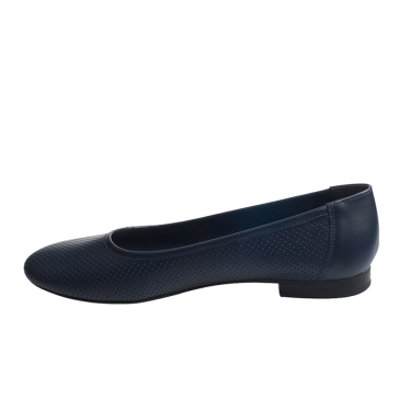 GRANATOWE BALERINY SKÓRZANE ANGELLO 329