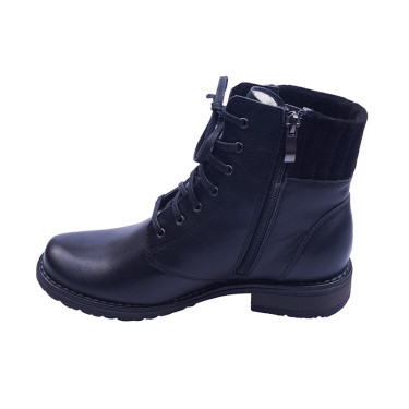 BOTKI DAMSKIE SKÓRZANE WIELBUT K 240 CZARNE