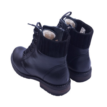 BOTKI DAMSKIE SKÓRZANE WIELBUT K 240 CZARNE