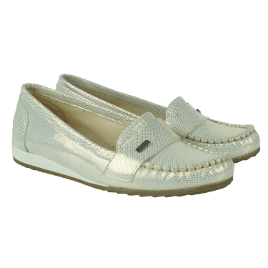 MOKASYNY DAMSKIE BENZSON  ZŁOTE KROPKI 513