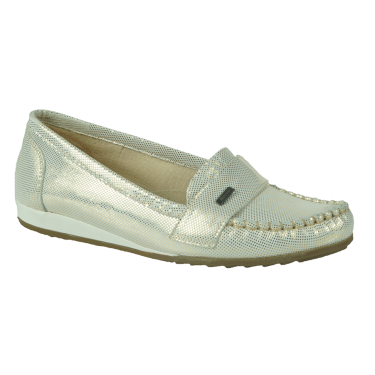 MOKASYNY DAMSKIE BENZSON  ZŁOTE KROPKI 513