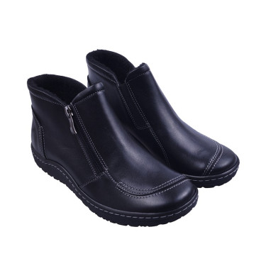 BOTKI DAMSKIE SKÓRZANE MARKI ROBERT 470 CZARNE