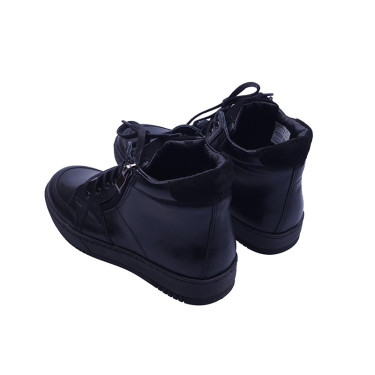 TRZEWIKI SKÓRZANE DAMSKIE WIELBUT K-260 CZARNE