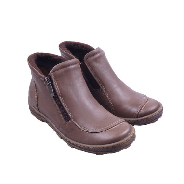 BOTKI DAMSKIE SKÓRZANE MARKI ROBERT 470 BEŻ