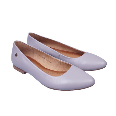 Baleriny damskie Maciejka 00873-31/00-5 ciepły popiel