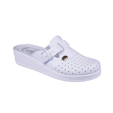KLAPKI MEDYCZNE DAMSKIE SANITAL FLEX 708 I BIAŁE