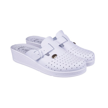 KLAPKI MEDYCZNE DAMSKIE SANITAL FLEX 708 I BIAŁE