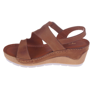 SKÓRZANE SANDAŁY DOLCE PIETRO 4029-002-01-1 BRĄZ