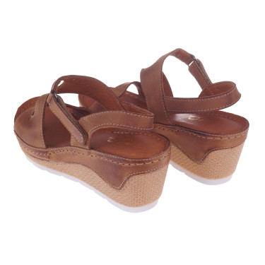 SKÓRZANE SANDAŁY DOLCE PIETRO 4029-002-01-1 BRĄZ