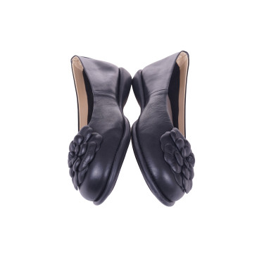 BALERINY DAMSKIE The FLEXX SKÓRA KOMFORT CZARNE