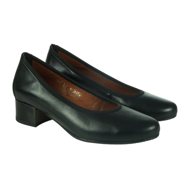 CZÓŁENKA BALERINKI DAMSKIE CZARNY LAKIER PULSO