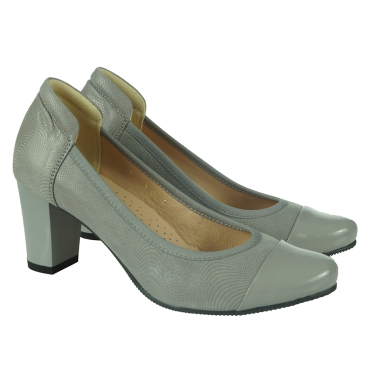 STYLOWE CZÓŁENKA DAMSKIE POPIEL LAKIER PULSO