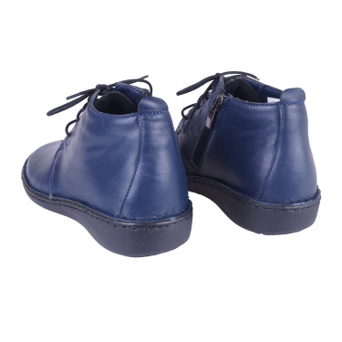 BOTKI DAMSKIE SKÓRZANE WIELBUT K -230 GRANATOWE