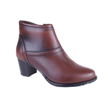 BOTKI DAMSKIE SKÓRZANE WIELBUT K 246 KABIR/BRĄZOWE