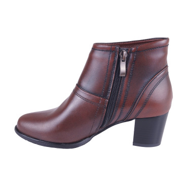 BOTKI DAMSKIE SKÓRZANE WIELBUT K 246 KABIR/BRĄZOWE