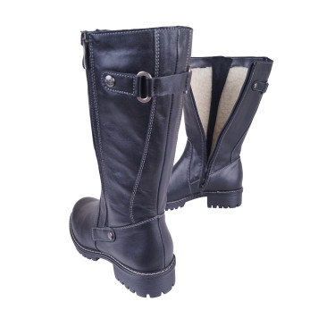 KOZAKI DAMSKIE SKÓRZANE ROBERT 719 CZARNE