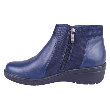 KOMFORTOWE BOTKI SKÓRZANE WIELBUT K-254 GRANAT