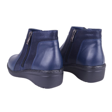 KOMFORTOWE BOTKI SKÓRZANE WIELBUT K-254 GRANAT