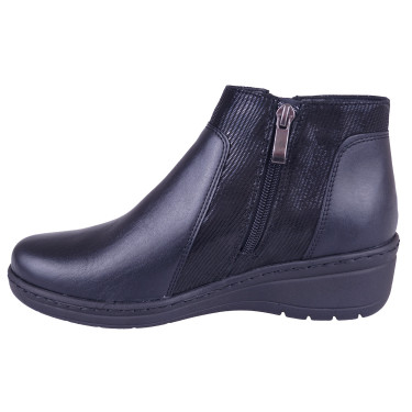 KOMFORTOWE BOTKI SKÓRZANE WIELBUT K-254 CZARNE