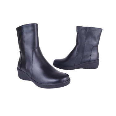 KOMFORTOWE BOTKI SKÓRZANE WIELBUT K-255 CZARNE