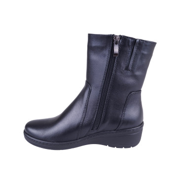 KOMFORTOWE BOTKI SKÓRZANE WIELBUT K-255 CZARNE