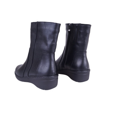 KOMFORTOWE BOTKI SKÓRZANE WIELBUT K-255 CZARNE