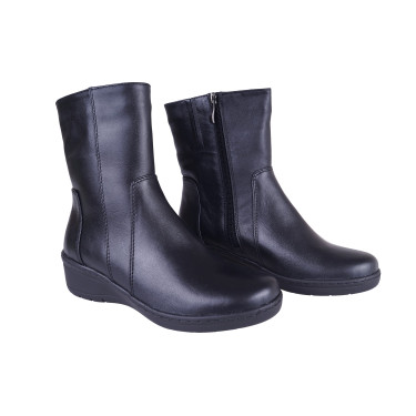 KOMFORTOWE BOTKI SKÓRZANE WIELBUT K-255 CZARNE