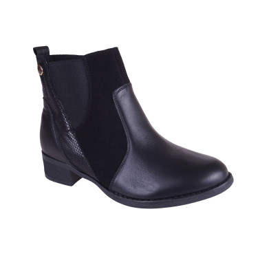 BOTKI DAMSKIE SKÓRZANE BUCIK K-34 CZARNE