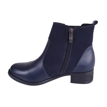 BOTKI DAMSKIE SKÓRZANE BUCIK K-34 GRANAT