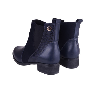 BOTKI DAMSKIE SKÓRZANE BUCIK K-34 GRANAT