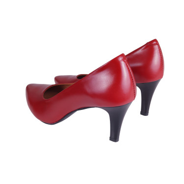 CZÓŁENKA PÓŁBUTY SKÓRZANE WIELBUT 180 CZERWONE