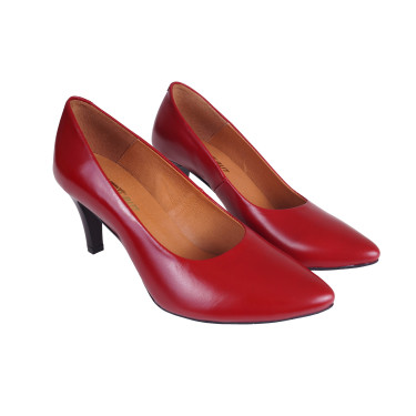 CZÓŁENKA PÓŁBUTY SKÓRZANE WIELBUT 180 CZERWONE