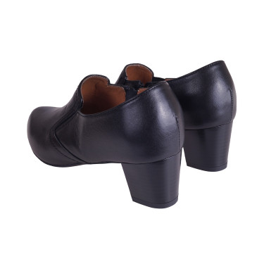 PÓŁBUTY DAMSKIE SKÓRZANE WIELBUT 187 CZARNE