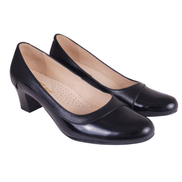 CZÓŁENKA PÓŁBUTY SKÓRZANE WIELBUT 193 CZARNE