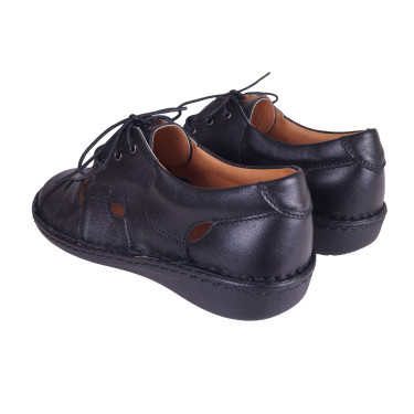 PÓŁBUTY SKÓRZANE DAMSKIE WIELBUT 021 CZARNE