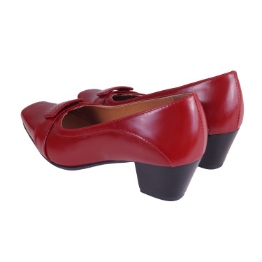 CZÓŁENKA SKÓRZANE DAMSKIE WIELBUT 150 CZERWONE