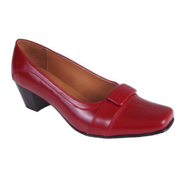 CZÓŁENKA SKÓRZANE DAMSKIE WIELBUT 150 CZERWONE