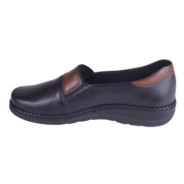 PÓŁBUTY DAMSKIE SKÓRZANE AXEL1727 CZARNE