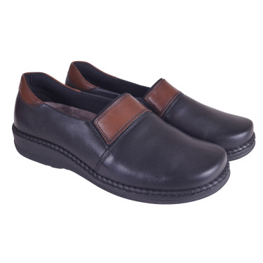 PÓŁBUTY DAMSKIE SKÓRZANE AXEL1727 CZARNE