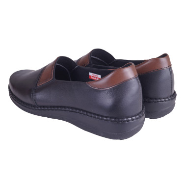 PÓŁBUTY DAMSKIE SKÓRZANE AXEL1727 CZARNE