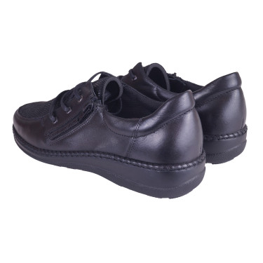 PÓŁBUTY DAMSKIE SKÓRZANE AXEL 1862 CZARNE