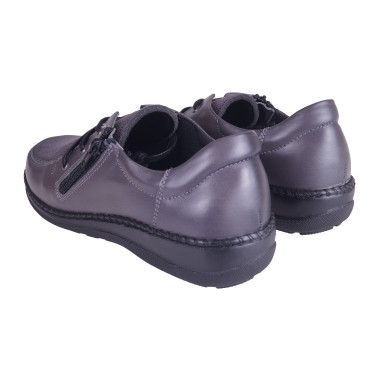 PÓŁBUTY DAMSKIE SKÓRZANE AXEL 1862 SZARE