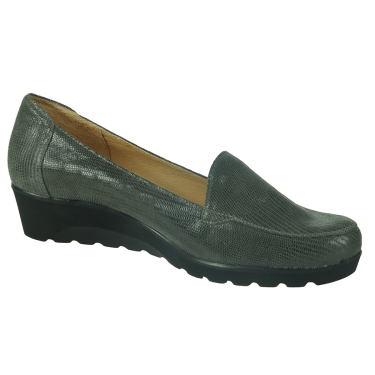 SKÓRZANE PÓŁBUTY DAMSKIE SZARE ANDY