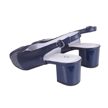 SANDAŁY SKÓRZANE DAMSKIE PESCO 1929 GRANATOWE