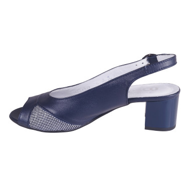 SANDAŁY SKÓRZANE DAMSKIE PESCO 1929 GRANATOWE