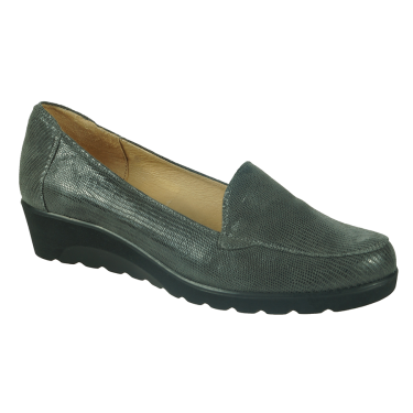 SKÓRZANE PÓŁBUTY DAMSKIE SZARE ANDY